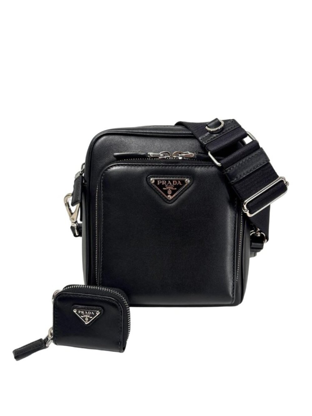 Prada IC Leather Shoulder Bag Black